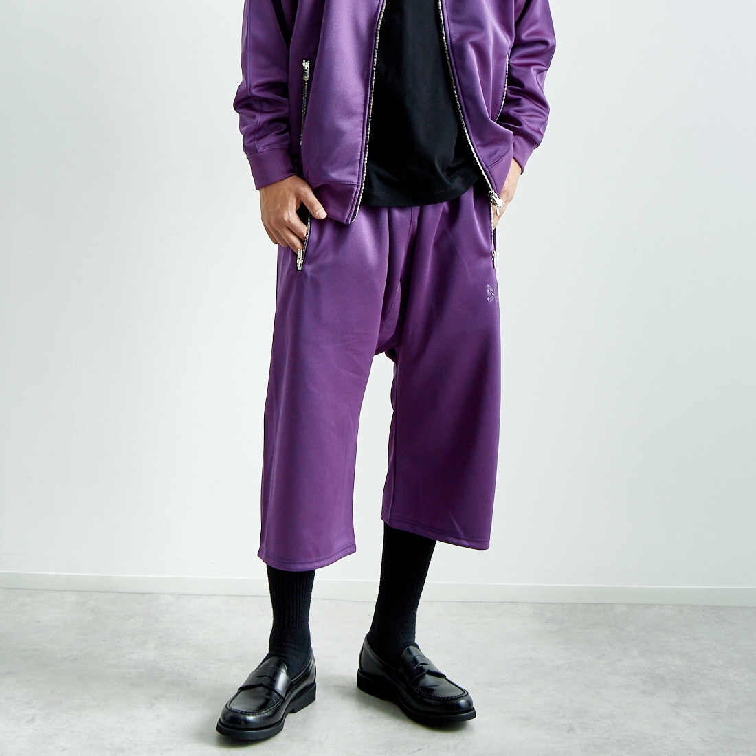 Needles [ニードルズ] クロップドサルエルトラックパンツ [QV326  