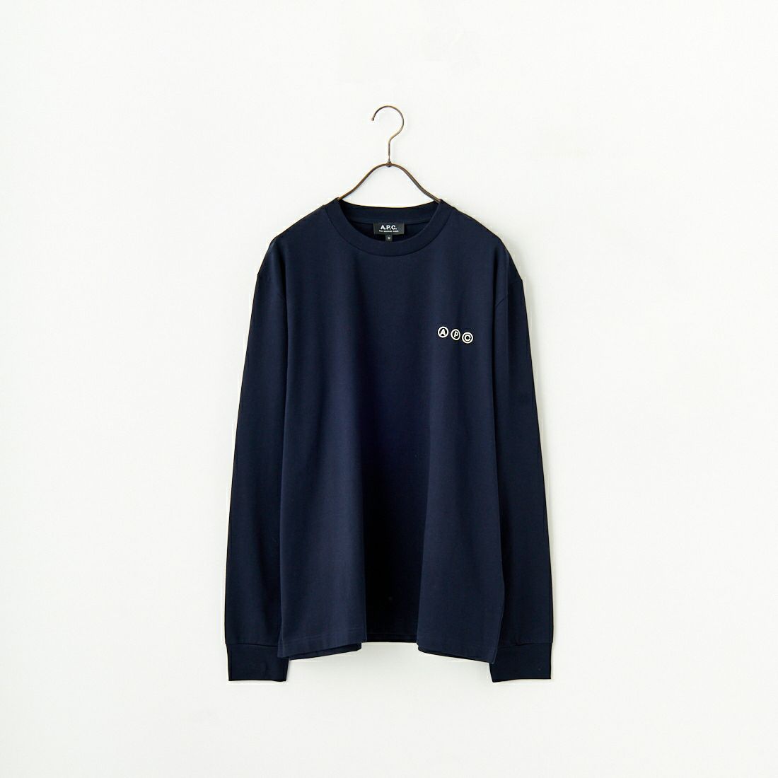 A.P.C. [アー・ペー・セー] Adresse 長袖Tシャツ [T-SHIRT-MANCHE] 39 D.NAVY