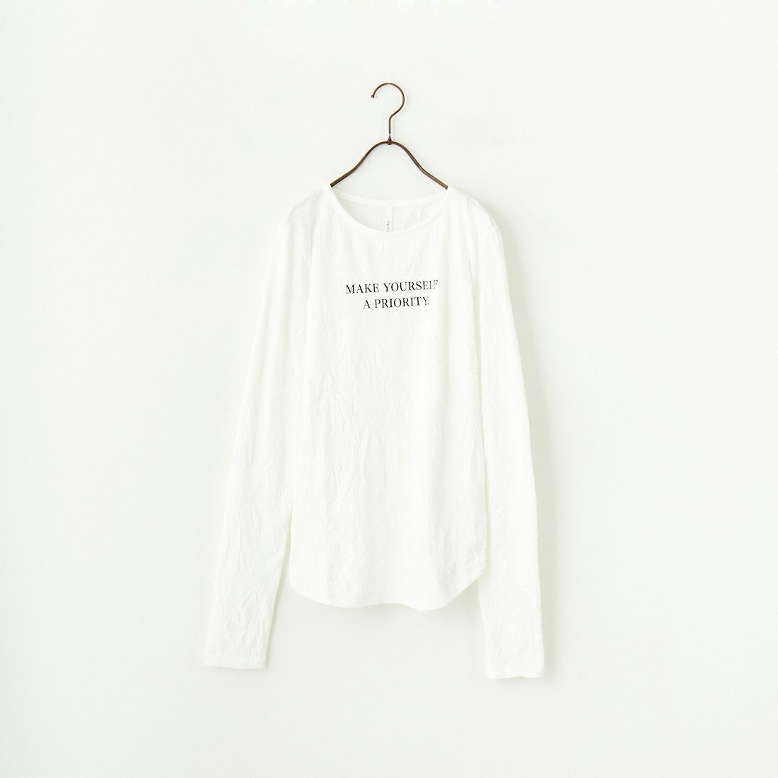 DIGNITE COLLIER [ディニテコリエ] キャッチワッシャーTシャツ [80243601] 031 ｵﾌﾎﾜｲﾄ