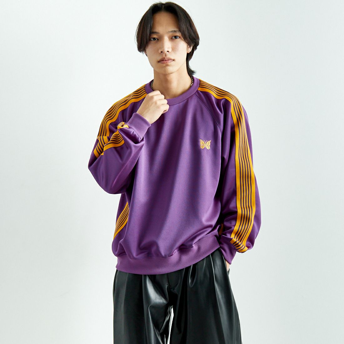 C PURPLE&&モデル身長：179cm 着用サイズ：L&&