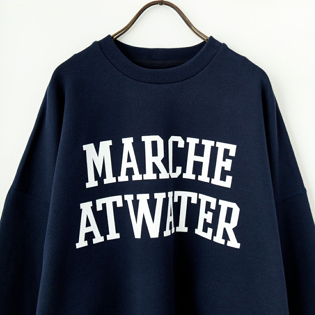 MICA&DEAL [マイカアンドディール] ワイドスリーブプリントスウェット [0125109018] D/NAVY