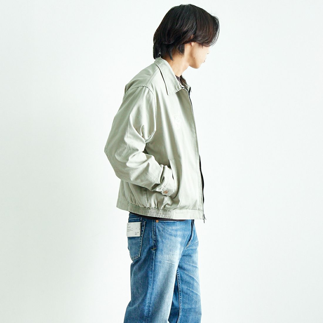 HELLO CALIF [ハローカリフ] CALIジャン [651031] GREIGE &&モデル身長：179cm 着用サイズ：M&&