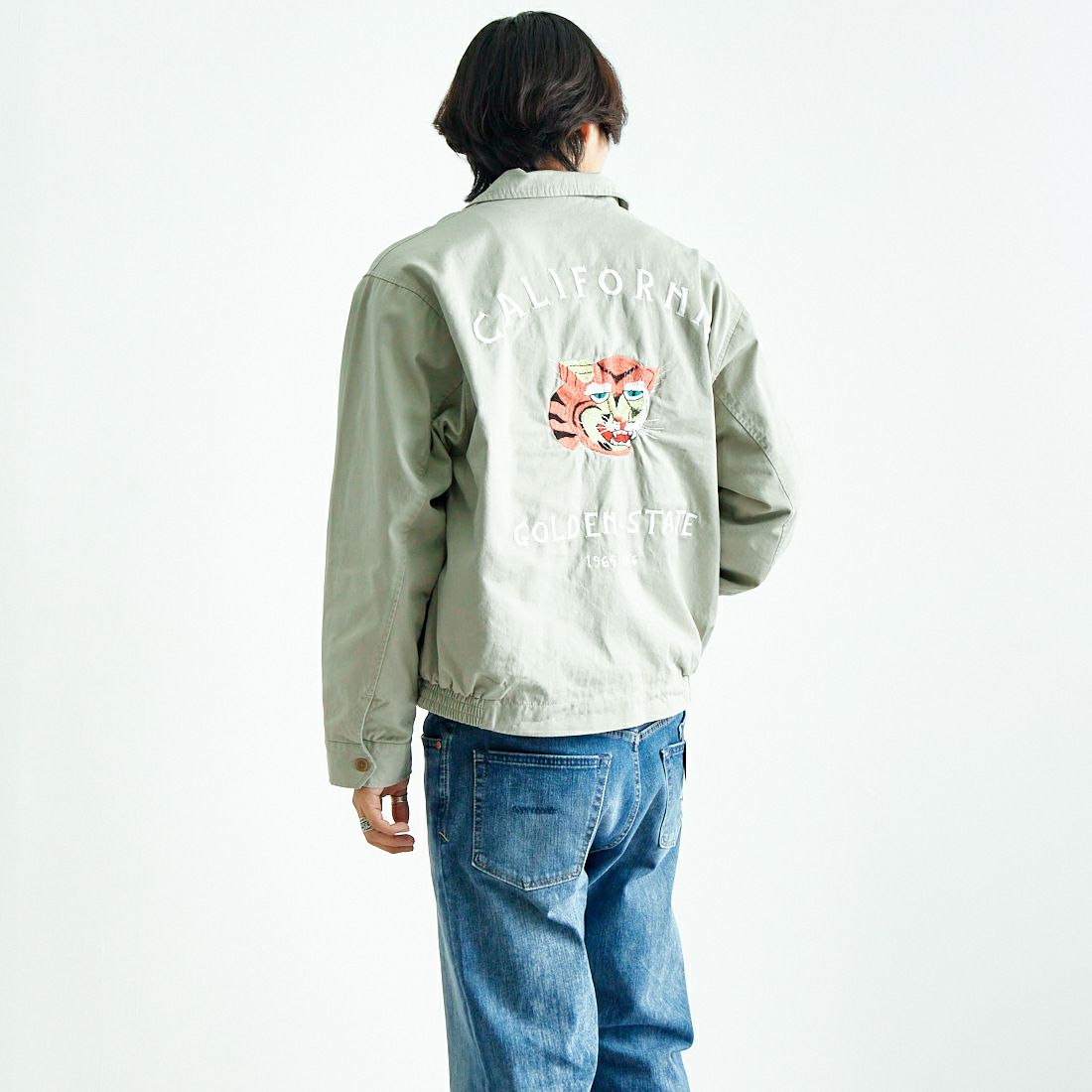 HELLO CALIF [ハローカリフ] CALIジャン [651031] GREIGE &&モデル身長：179cm 着用サイズ：M&&