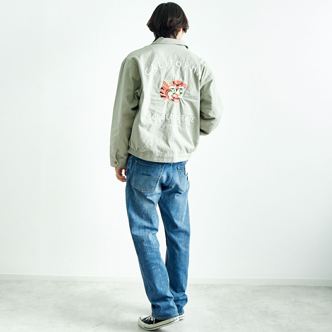 HELLO CALIF [ハローカリフ] CALIジャン [651031] GREIGE &&モデル身長：179cm 着用サイズ：M&&