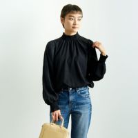 801 ﾌﾞﾗｯｸ&&モデル身長：160cm 着用サイズ：F&&