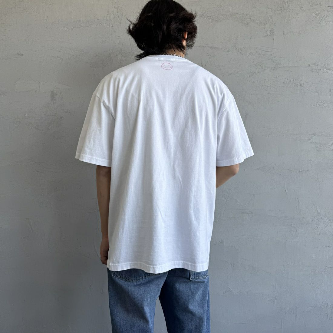 GOOD ROCK SPEED [グッドロックスピード] 別注 NIRVANA フォトプリントロックTシャツ [INTN-031-JF] WHITE &&モデル身長：179cm 着用サイズ：XL&&