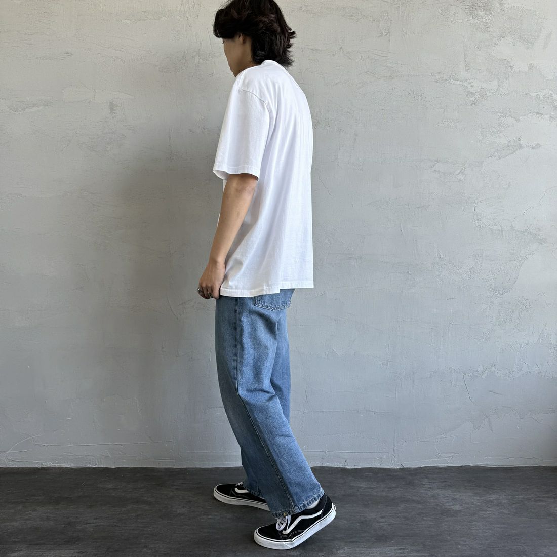 GOOD ROCK SPEED [グッドロックスピード] 別注 NIRVANA フォトプリントロックTシャツ [INTN-031-JF] WHITE &&モデル身長：179cm 着用サイズ：XL&&