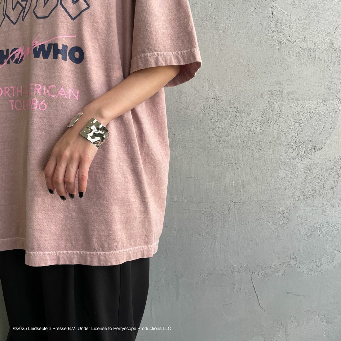 GOOD ROCK SPEED [グッドロックスピード] 別注 AC/DC ロックプリントTシャツ(Who Made Who) [INTN-023-JF] PINK