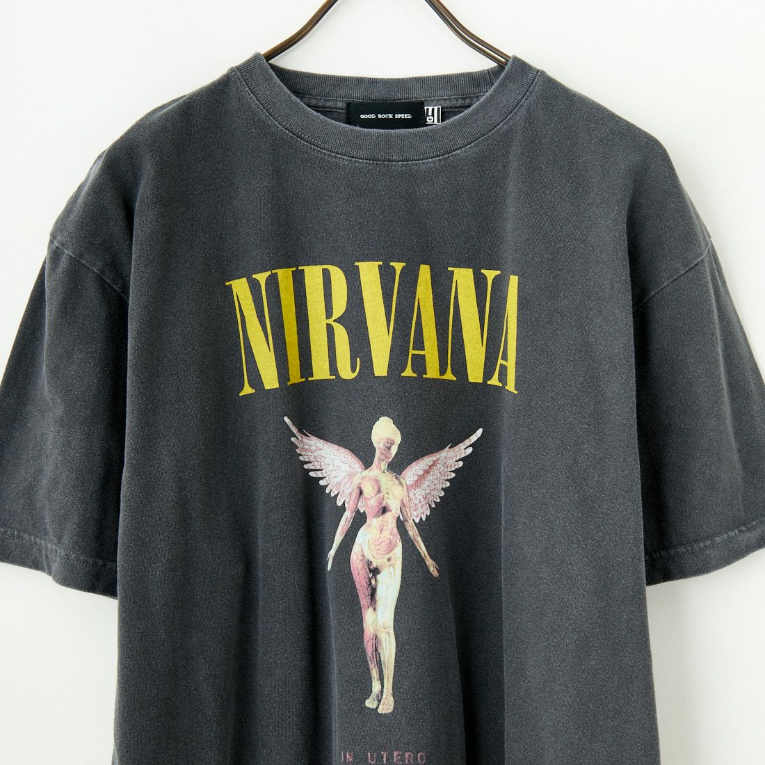 GOOD ROCK SPEED [グッドロックスピード] 別注 NIRVANA ロックプリントTシャツ(IN UTERO) [INTN-030-JF] CHARCOAL