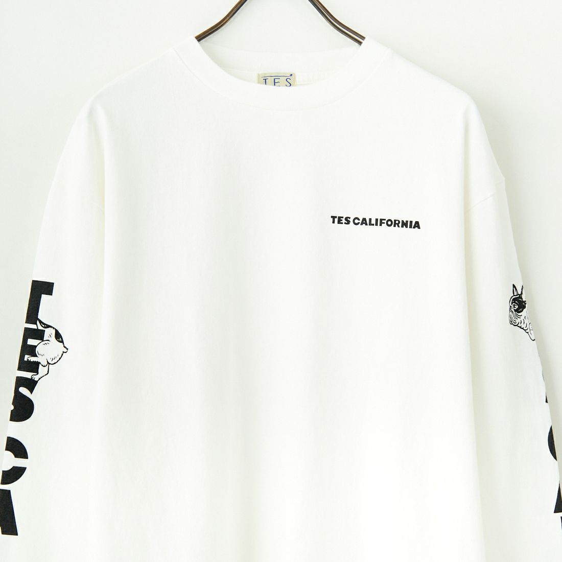 The Endless acSummer [エンドレスサマー] TES スリーブロゴロングスリーブTシャツ [FH-25374315] 07 WHITE