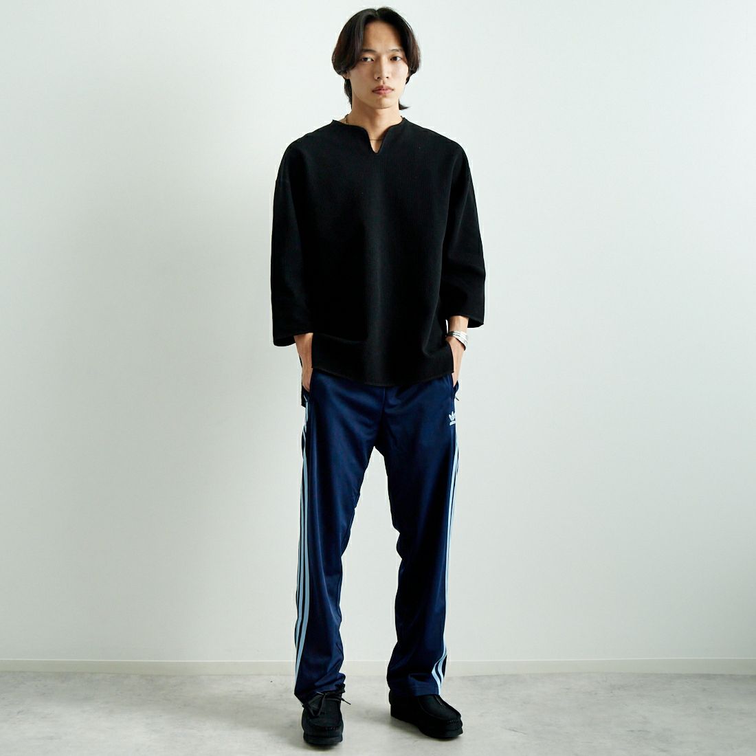 adidas Originals [アディダス オリジナルス] アディカラークラシックス ファイヤーバードトラックパンツ [FWE47] JP2540 &&モデル身長：179cm 着用サイズ：L&&