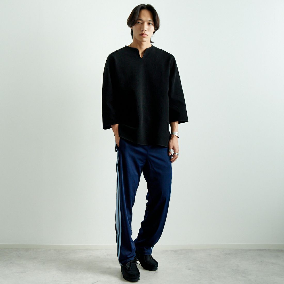 adidas Originals [アディダス オリジナルス] アディカラークラシックス ファイヤーバードトラックパンツ [FWE47] JP2540 &&モデル身長：179cm 着用サイズ：L&&