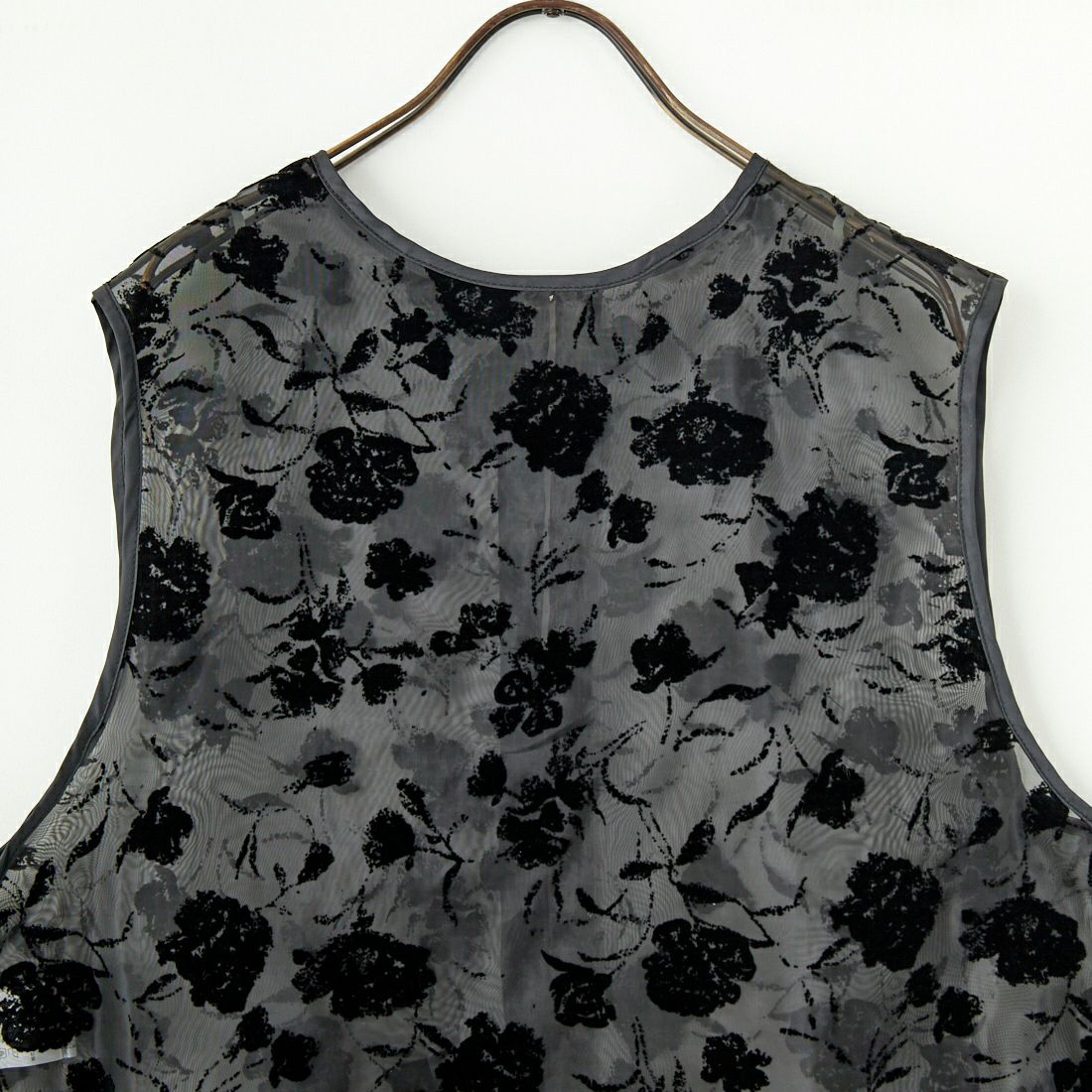 CHIGNON [シニヨン] フロッキーオーガンシアーワンピース [5246-515NH] BLACK