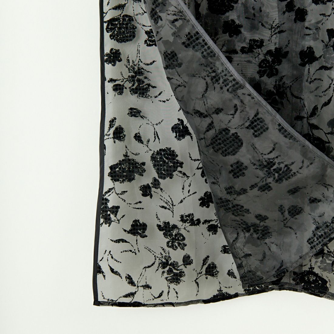 CHIGNON [シニヨン] フロッキーオーガンシアーワンピース [5246-515NH] BLACK