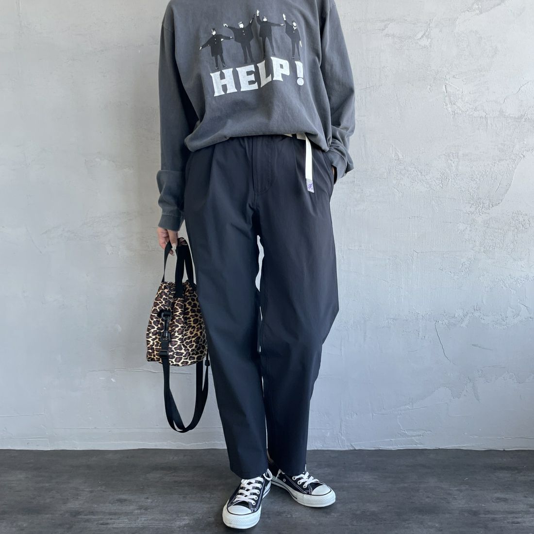 BLACK&&モデル身長：163cm 着用サイズ：S&&