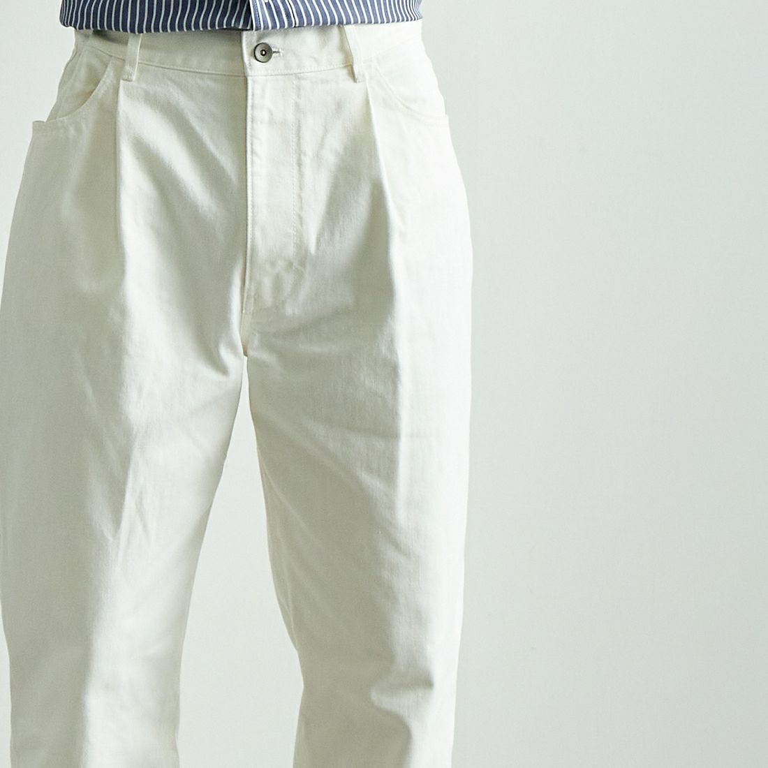 Noir Fabrik [ヌワールファブリック] デニムオーバルパンツ [1PDENIM-M-244-01-IN] WHITE