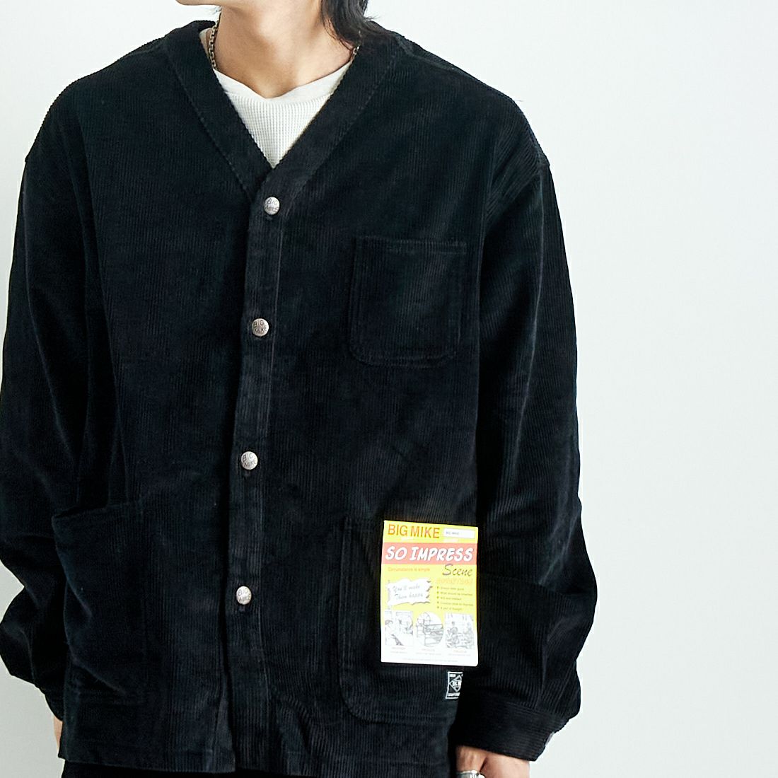 BIG MIKE [ビッグマイク] 別注 コーデュロイエンジニアジャケット [102446020-JF] BLACK