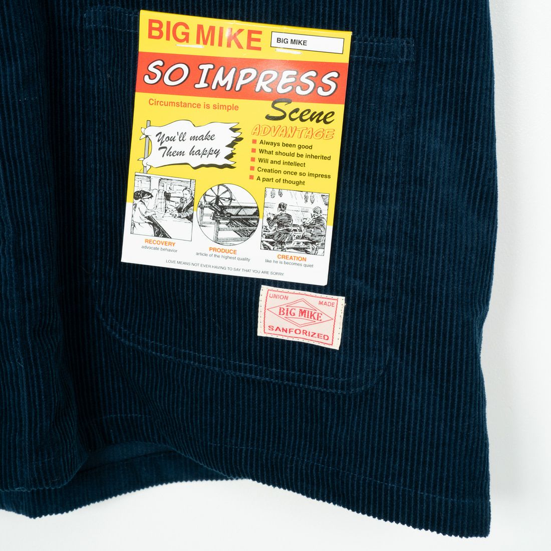 BIG MIKE [ビッグマイク] 別注 コーデュロイエンジニアジャケット [102446020-JF] B.GREY
