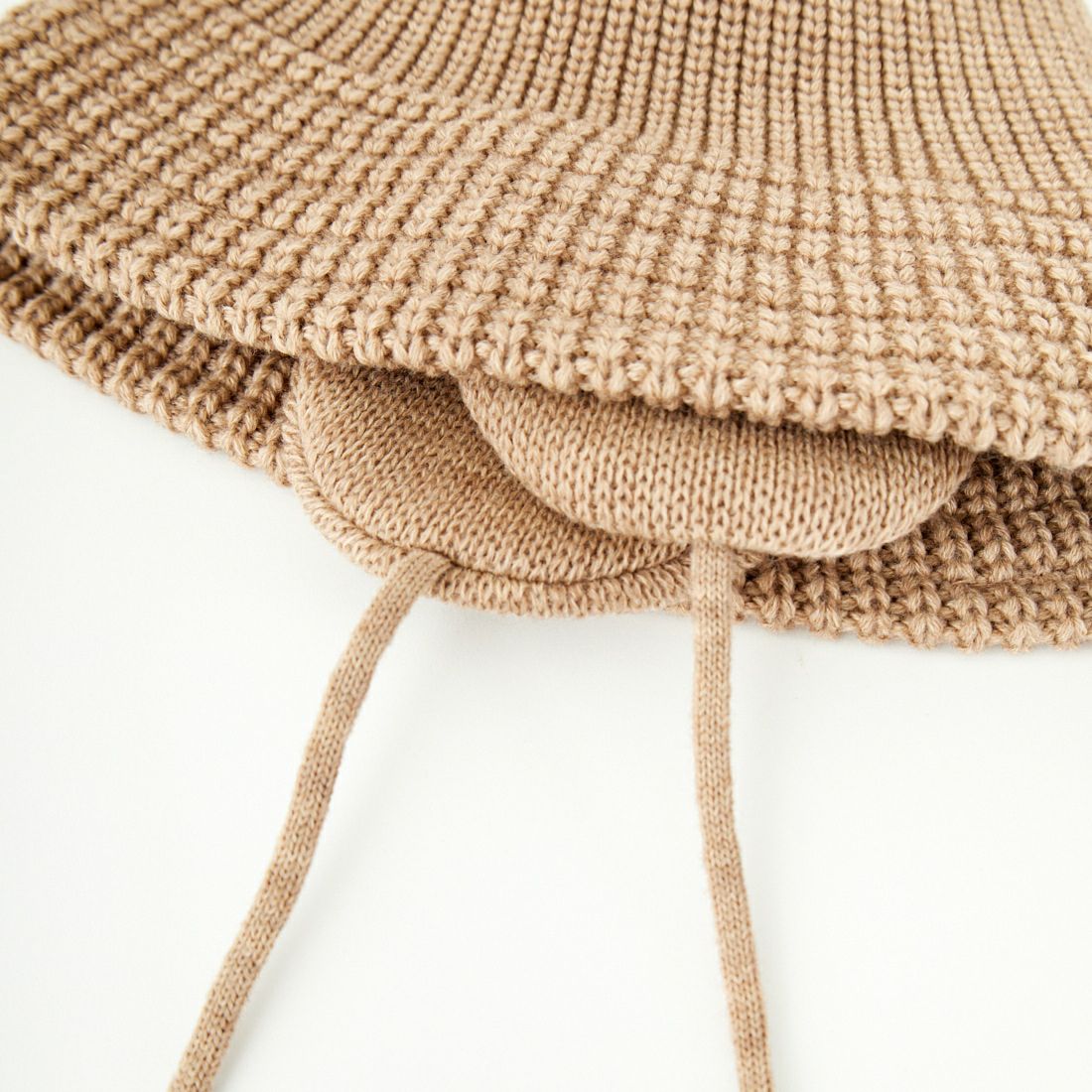 RACAL [ラカル] 耳当て付きニットバケットハット [RL-22-1243] BEIGE
