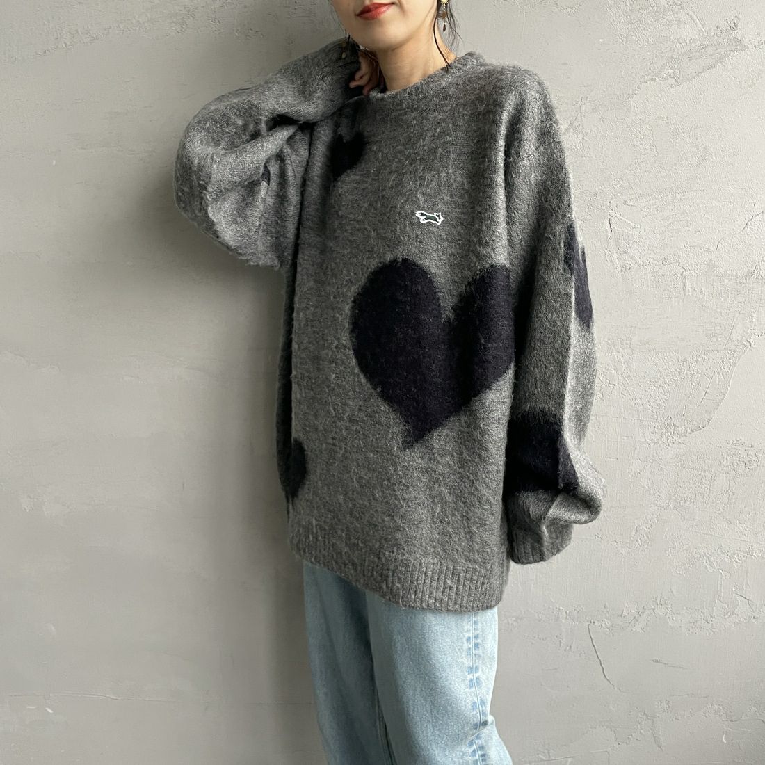 ﾊｰﾄ&&モデル身長：160cm 着用サイズ：S&&
