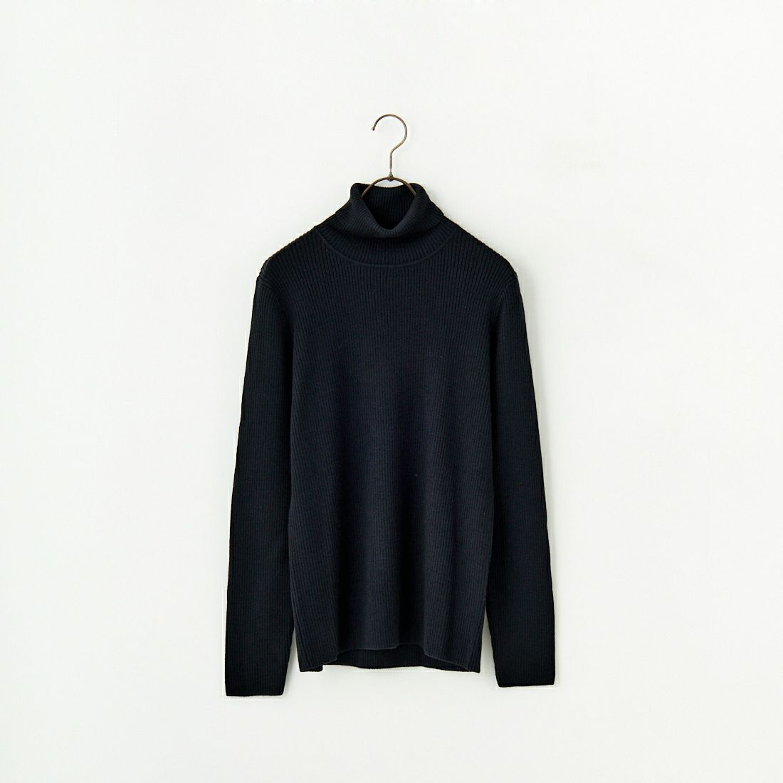 gim [ジム] 12G梳毛リブタートルネックニット [23522330] 005 ﾌﾞﾗｯｸ