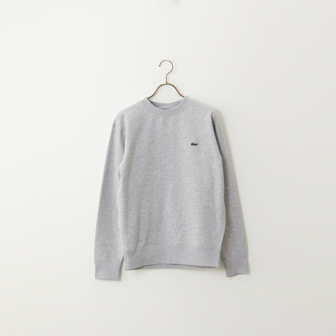 LACOSTE [ラコステ] プレミアムスウェットクルーネック [SH6913] CCA SILVER
