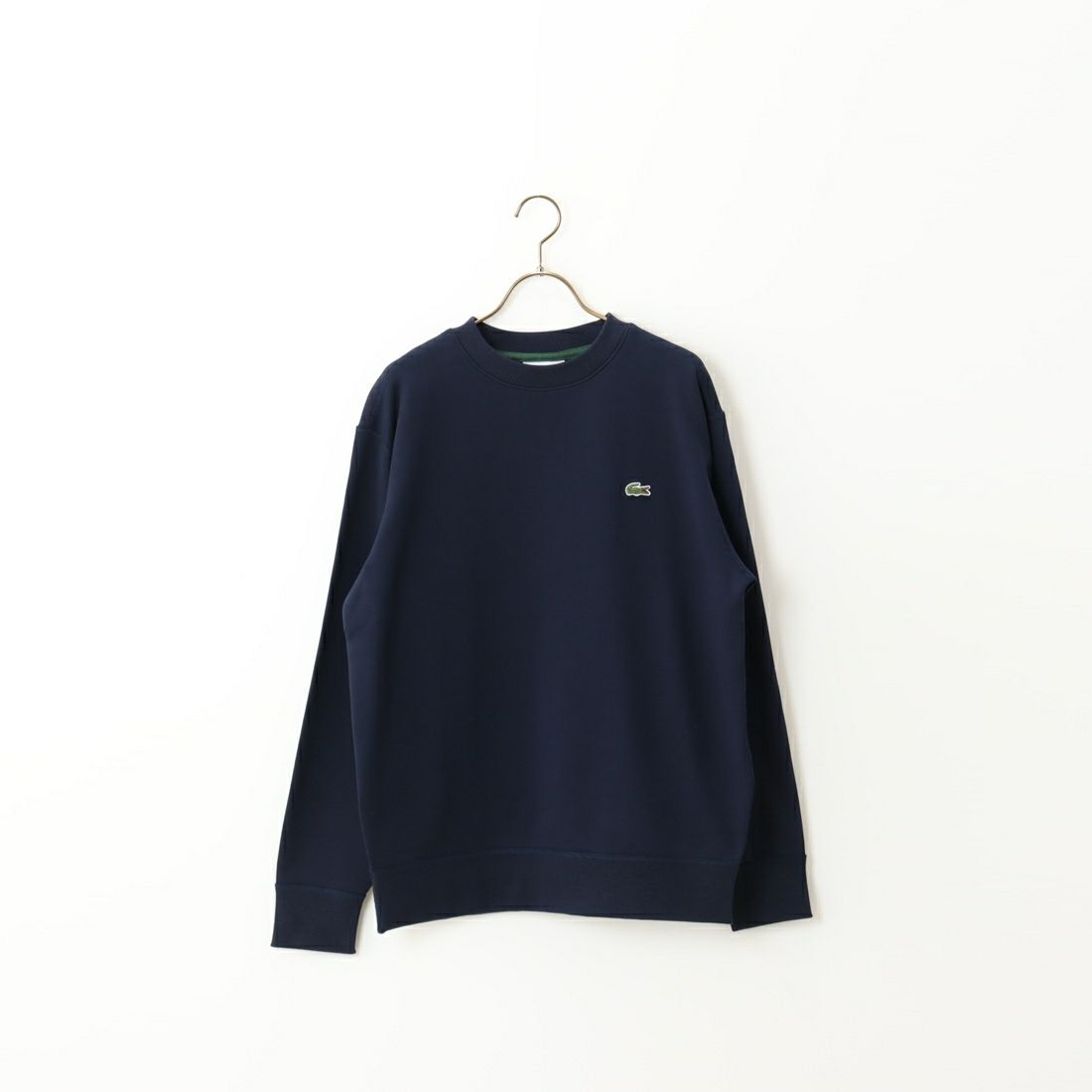 LACOSTE [ラコステ] プレミアムスウェットクルーネック [SH6913] 166 NAVY B