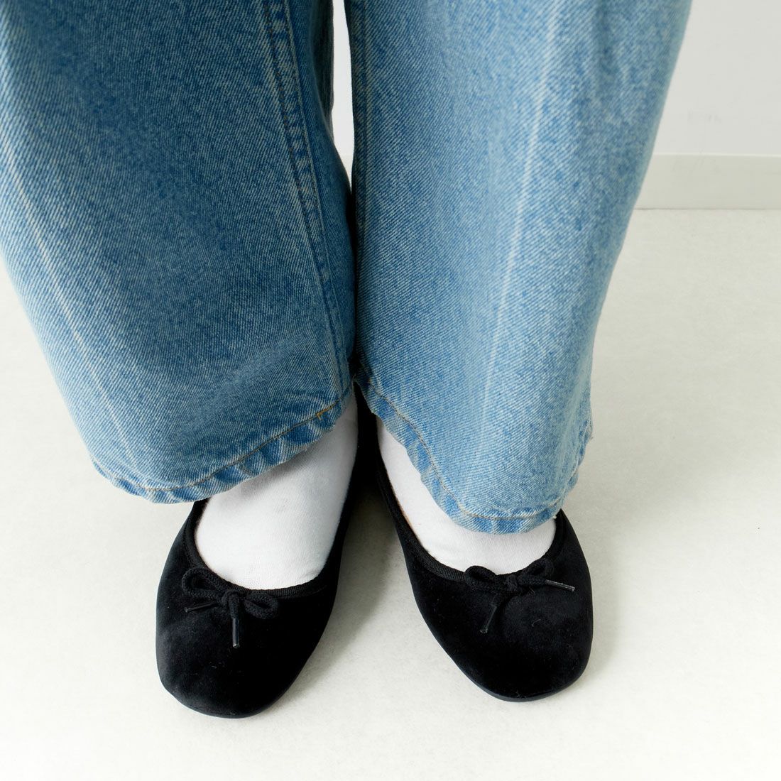 O'Kyti [オキティ] ベルベットバレエシューズ [6500-VE] NEGRO