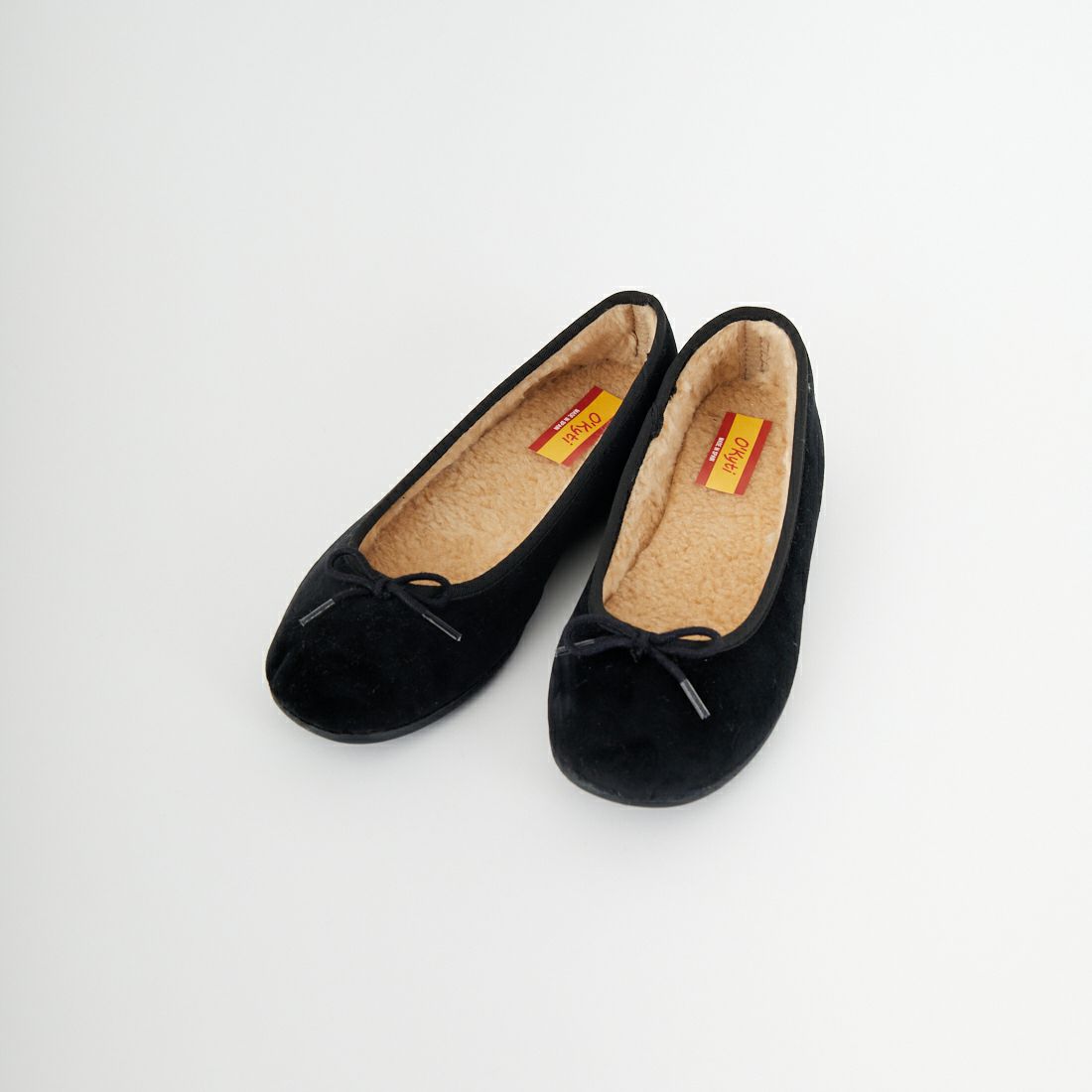 O'Kyti [オキティ] ベルベットバレエシューズ [6500-VE] NEGRO