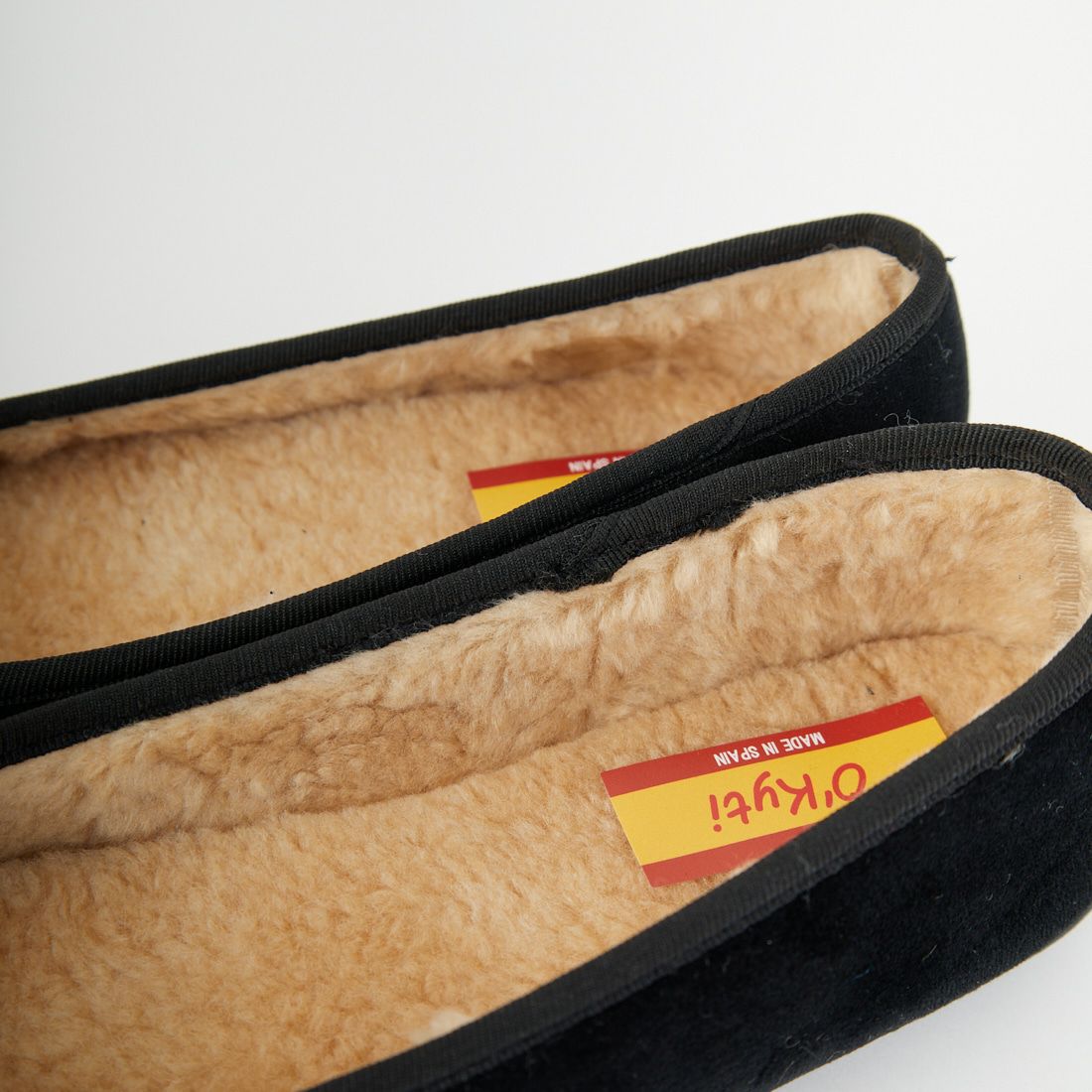 O'Kyti [オキティ] ベルベットバレエシューズ [6500-VE] NEGRO