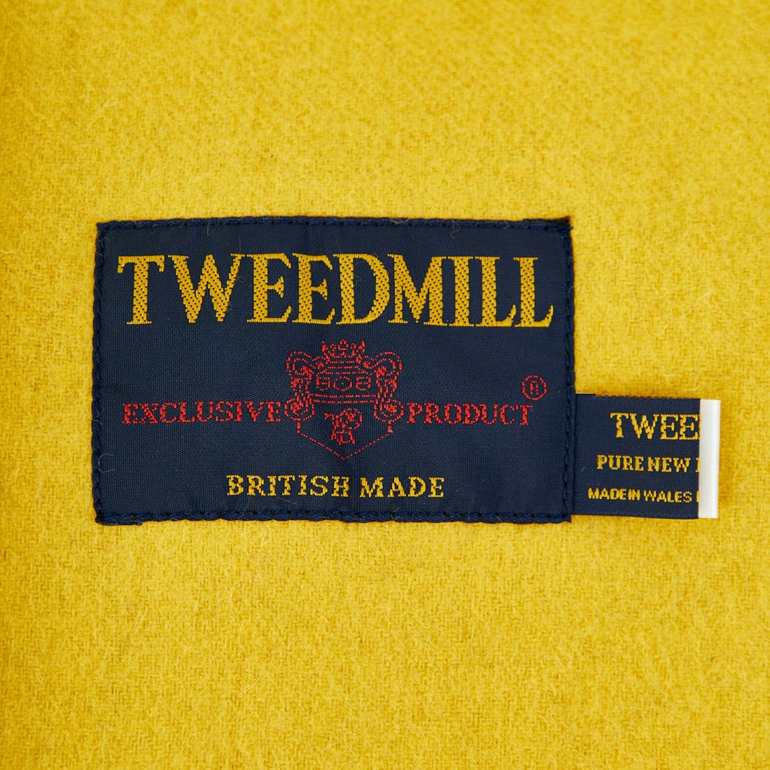 TWEED MILL [ツィードミル] ラムウールストール [70-190-WP] CHK-HONEY