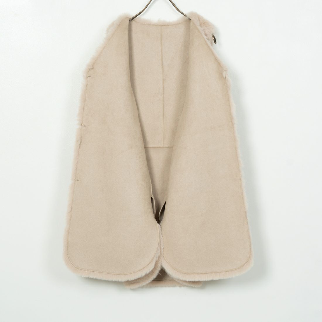 Jeans Factory Clothes [ジーンズファクトリークローズ] エコファーリバーシブルベスト [330018] 153 ﾍﾞｰｼﾞｭ