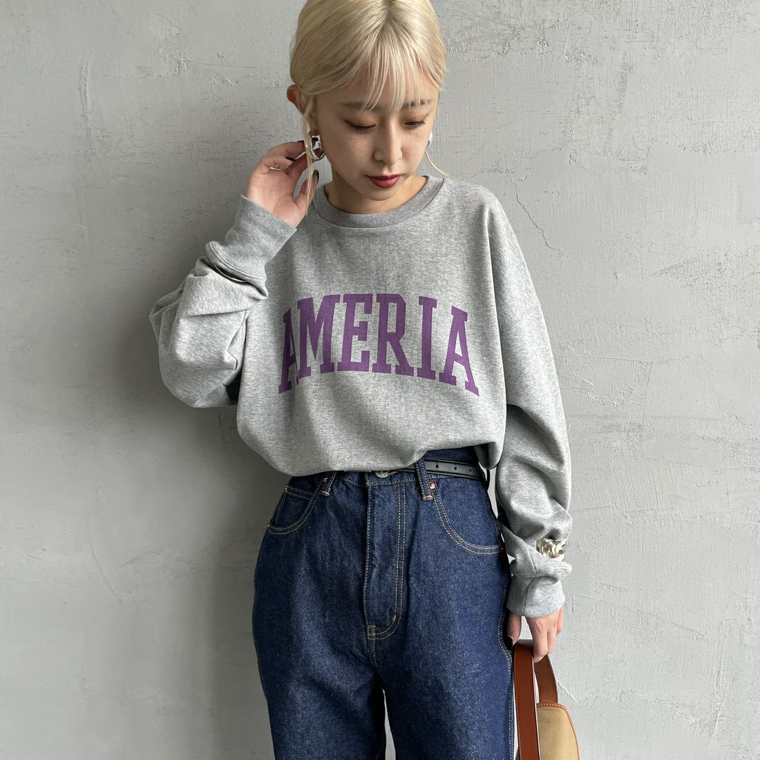 美品】MICA&DEALハーフジップアップ裏毛スウェットワンピース 濃く グレー