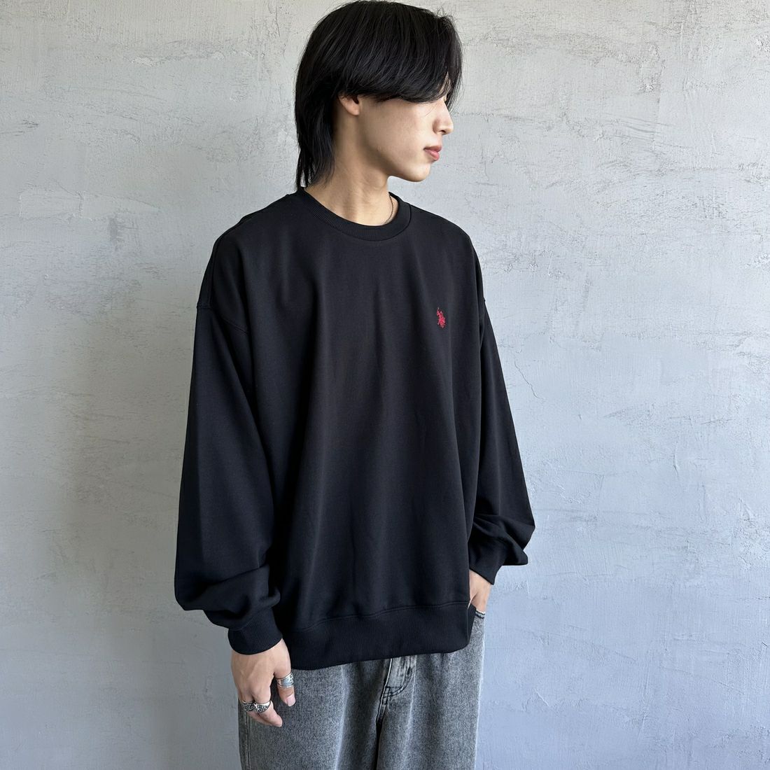 ﾌﾞﾗｯｸ&&モデル身長：179cm 着用サイズ：XL&&