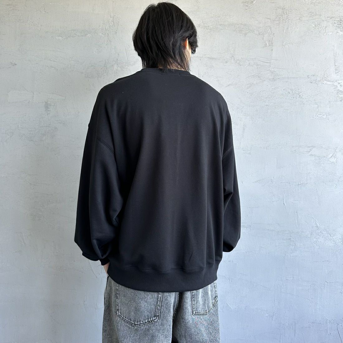 U.S.POLO ASSN. [ユーエスポロアッスン] 別注 ワンポイントロゴ刺繍 ドローコードスウェット [PLM43313IN-JF] ﾌﾞﾗｯｸ &&モデル身長：179cm 着用サイズ：XL&&