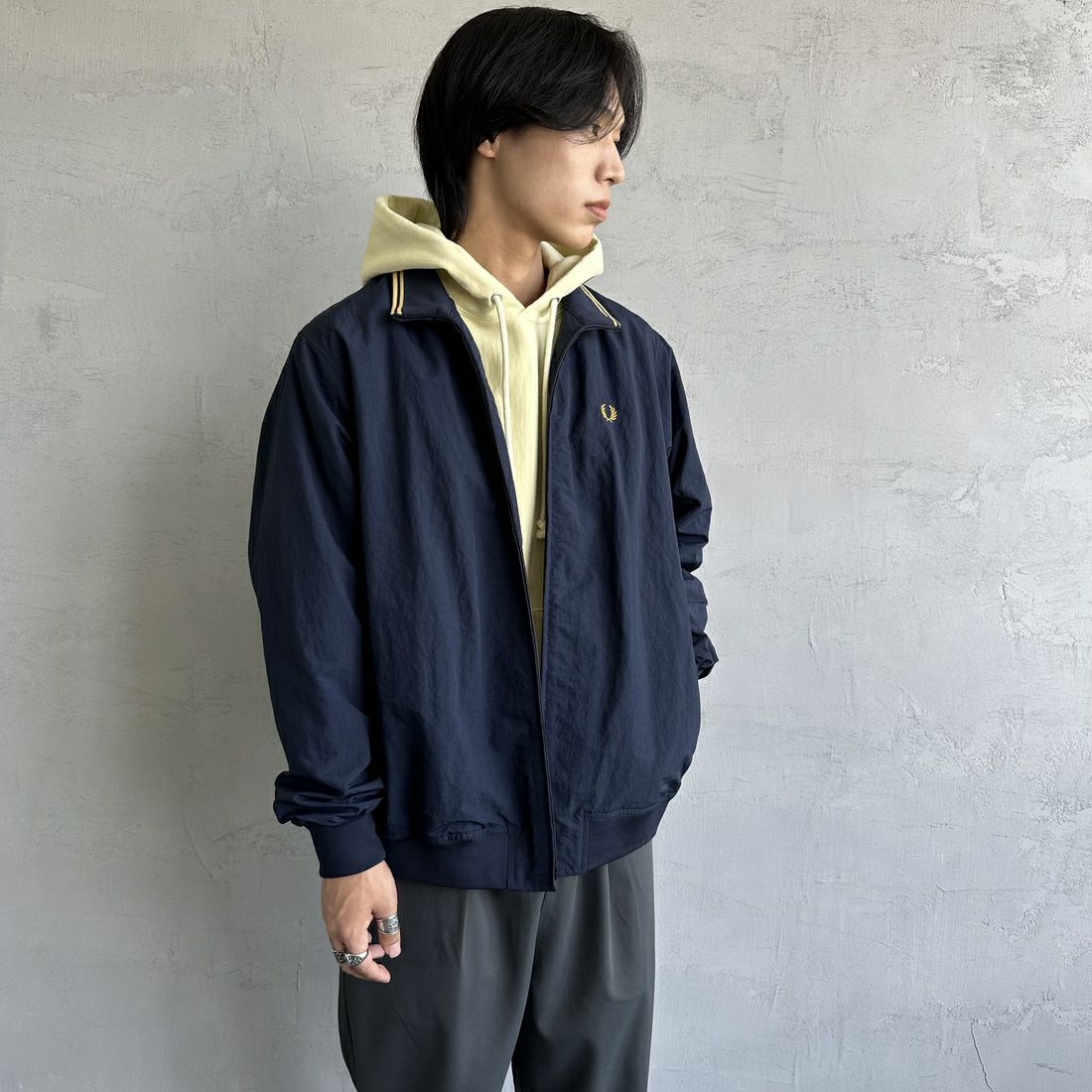 FRED PERRY [フレッドペリー] 別注 ナイロンブレンサムジャケット [FPW-24A-001-JF]