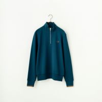 美品FREDPERRYハーフジッププルオーバートラックジャケット希少カラー FRED PERRY [フレッドペリー] ワンポイントロゴ刺繍 ハーフ