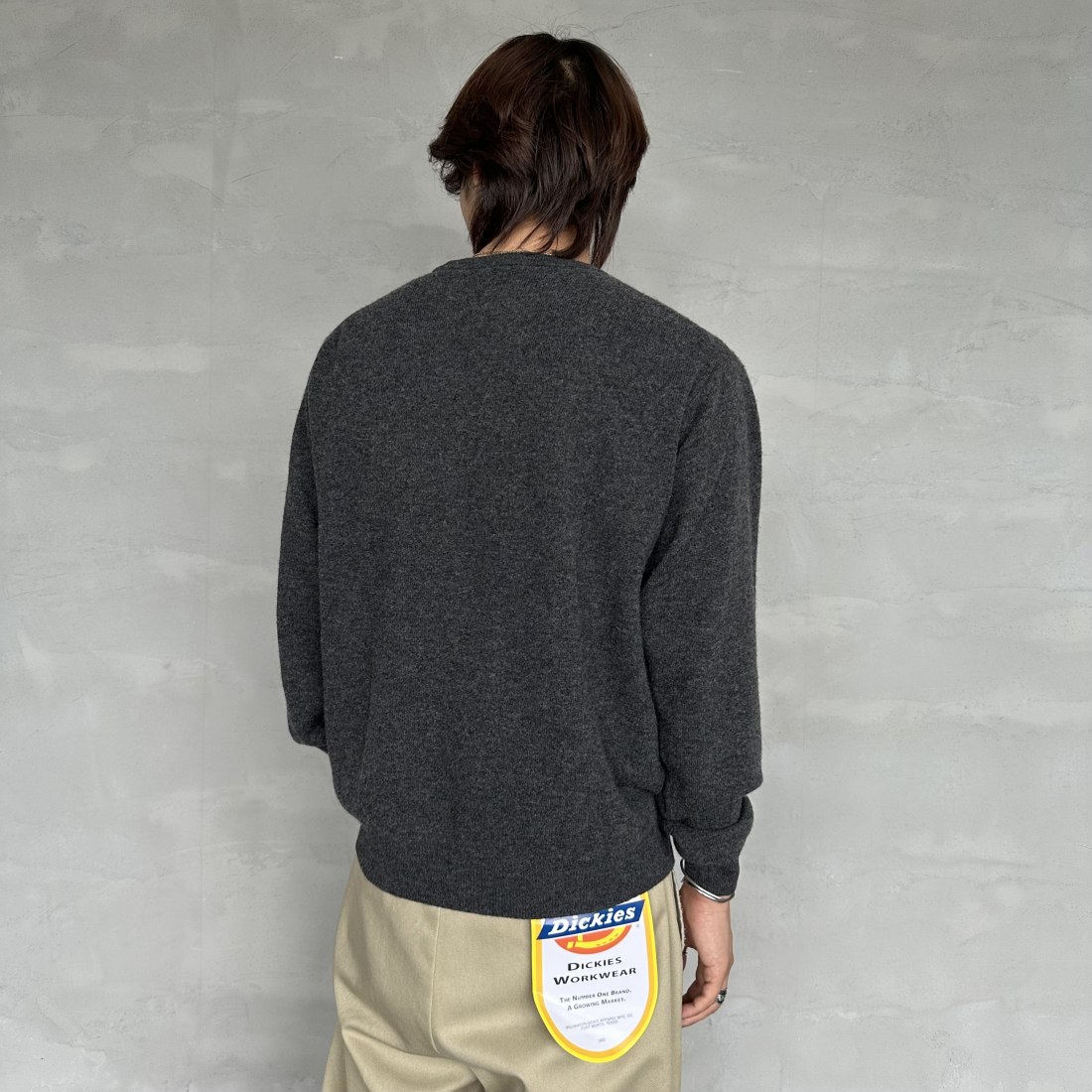 DANTON [ダントン] クルーネックプルオーバーニット [DT-D0028LMW