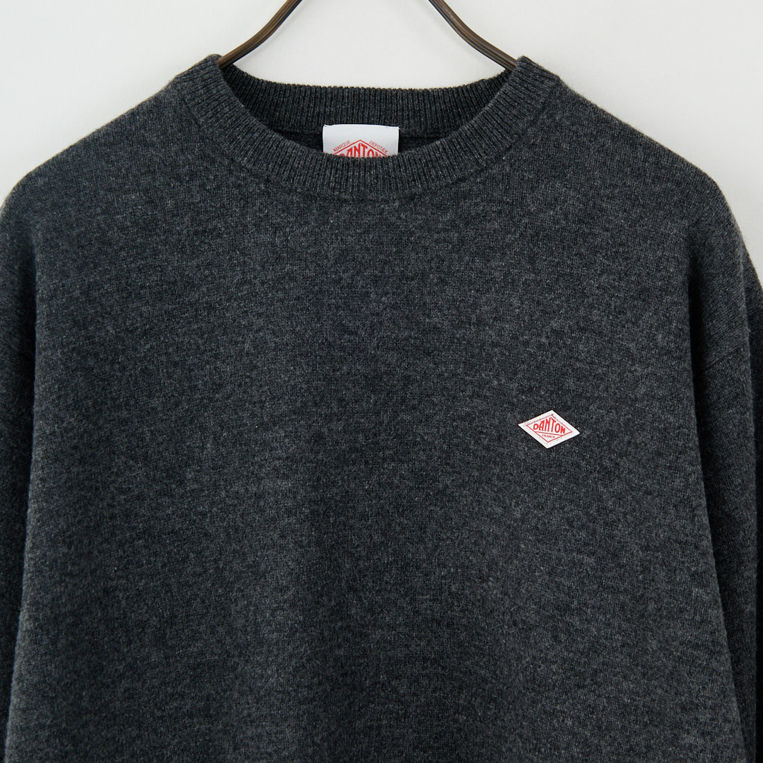 DANTON [ダントン] クルーネックプルオーバーニット [DT-D0028LMW] CARBON