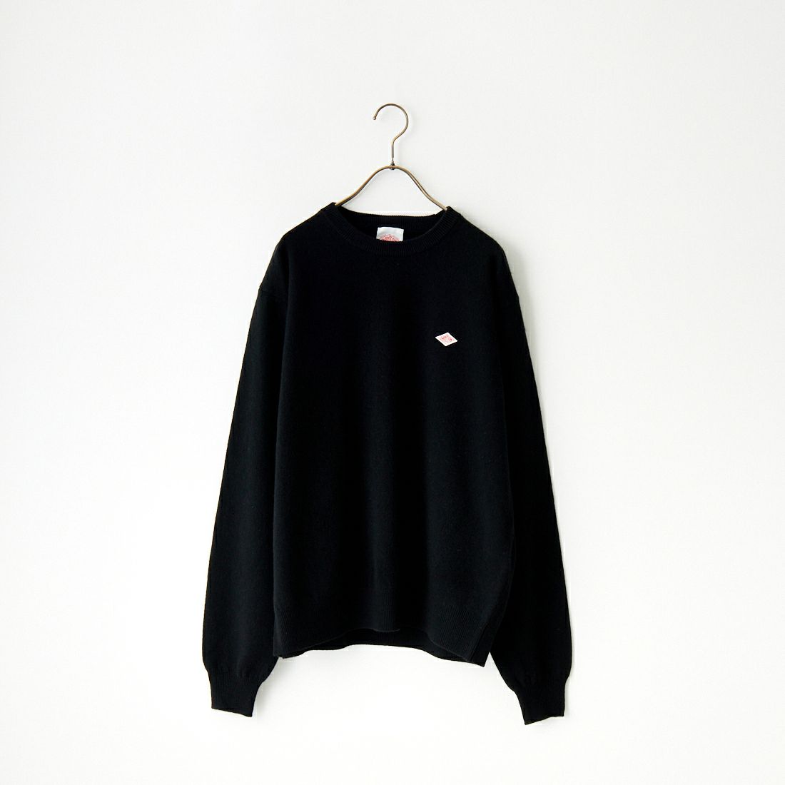 DANTON [ダントン] クルーネックプルオーバーニット [DT-D0028LMW] BLACK