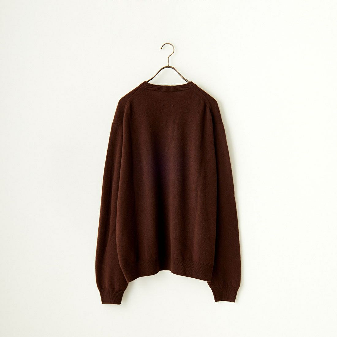 DANTON [ダントン] クルーネックプルオーバーニット [DT-D0028LMW] BROWN