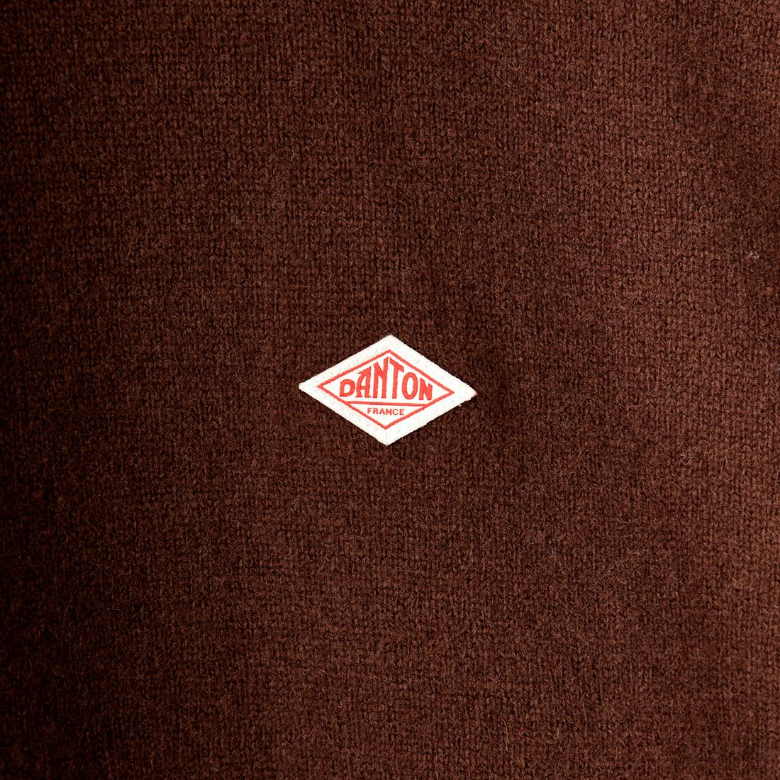DANTON [ダントン] クルーネックプルオーバーニット [DT-D0028LMW] BROWN