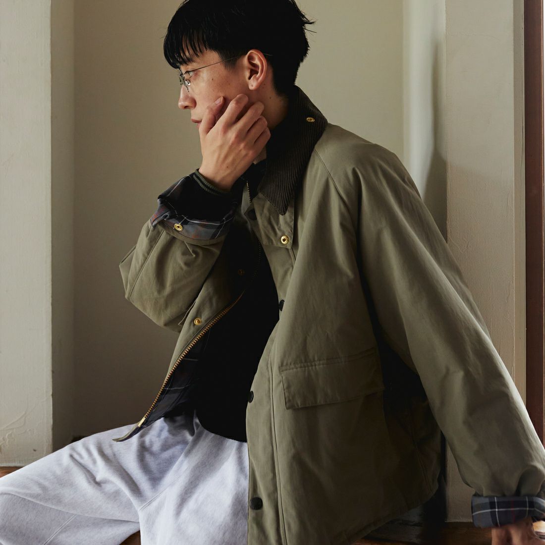 Barbour [バブアー] 別注 中綿入り SPEY スペイジャケット [MCAS151-JF] GRAY