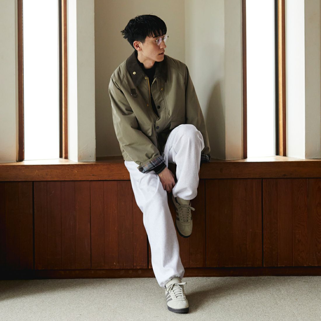 Barbour [バブアー] 別注 中綿入り SPEY スペイジャケット [MCAS151-JF] GRAY