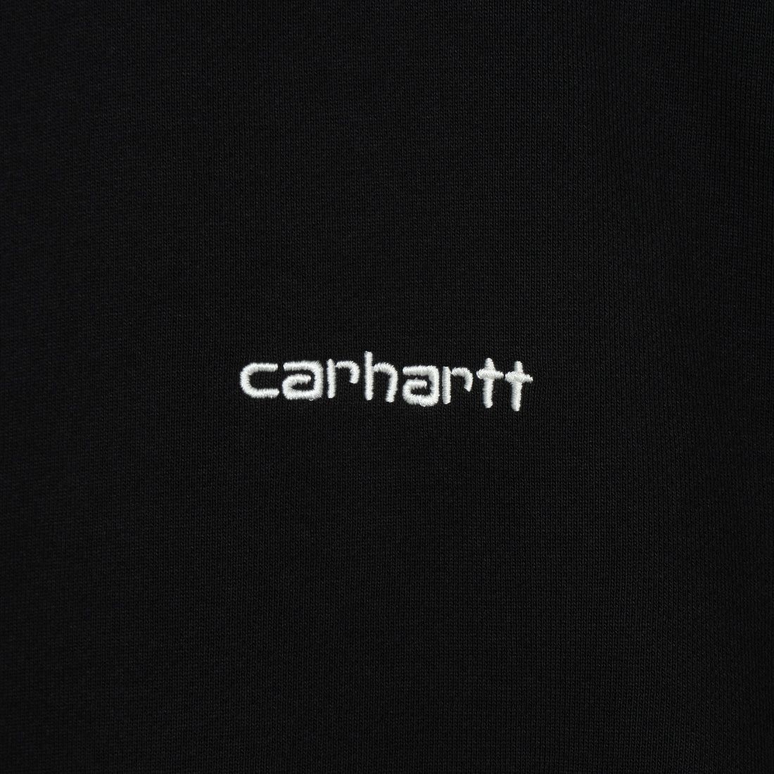 carhartt WIP [カーハートダブリューアイピー] スクリプト ワンポイント刺繍ロゴスウェット [I033657] BLACK/WHIT