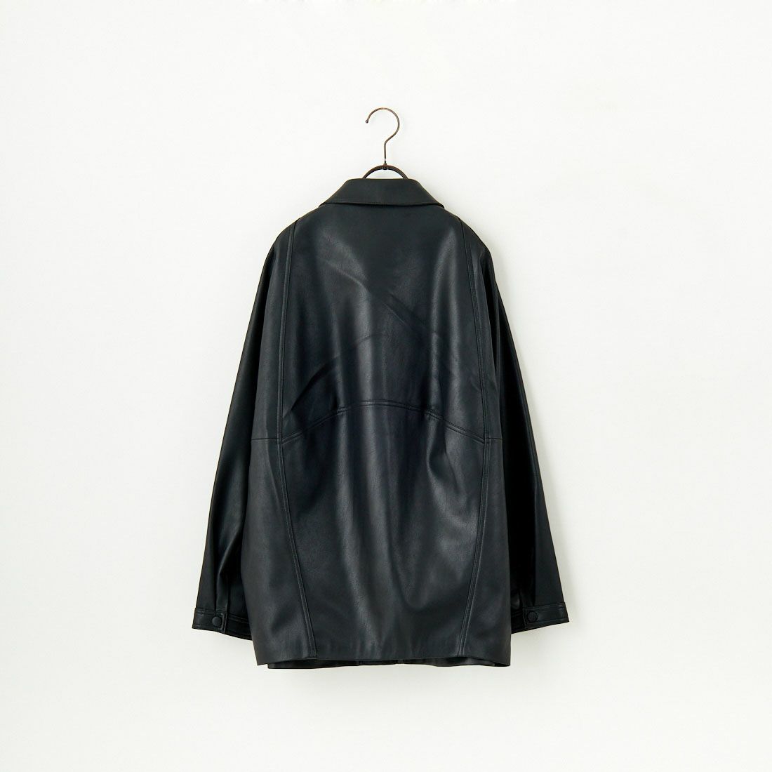 Jeans Factory Clothes [ジーンズファクトリークローズ] ビーガンレザージャケット [24847-HN] BLACK