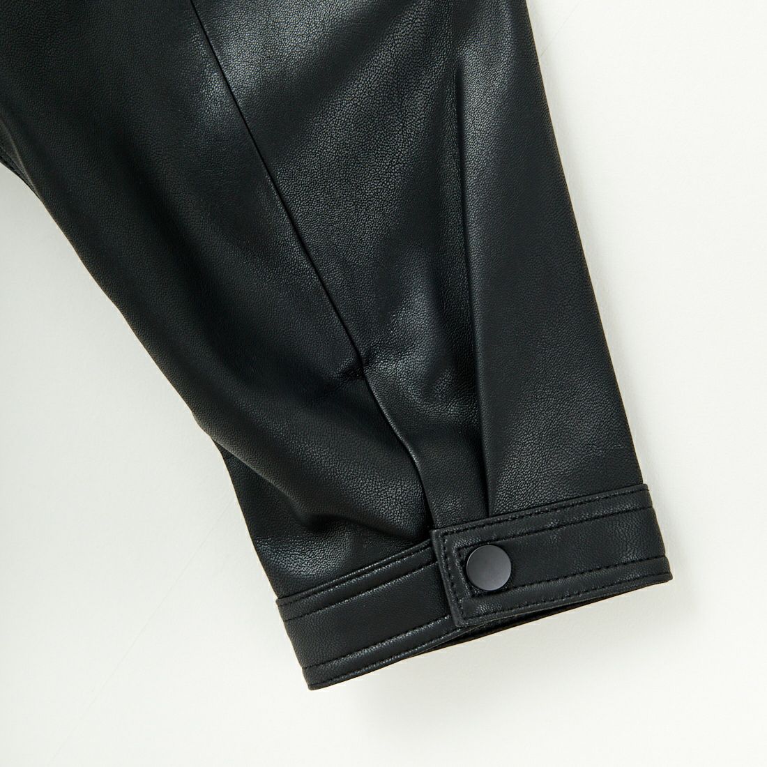 Jeans Factory Clothes [ジーンズファクトリークローズ] ビーガンレザージャケット [24847-HN] BLACK