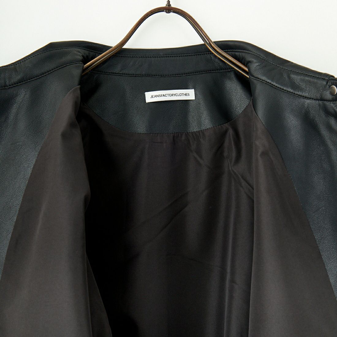 Jeans Factory Clothes [ジーンズファクトリークローズ] ビーガンレザージャケット [24847-HN] BLACK