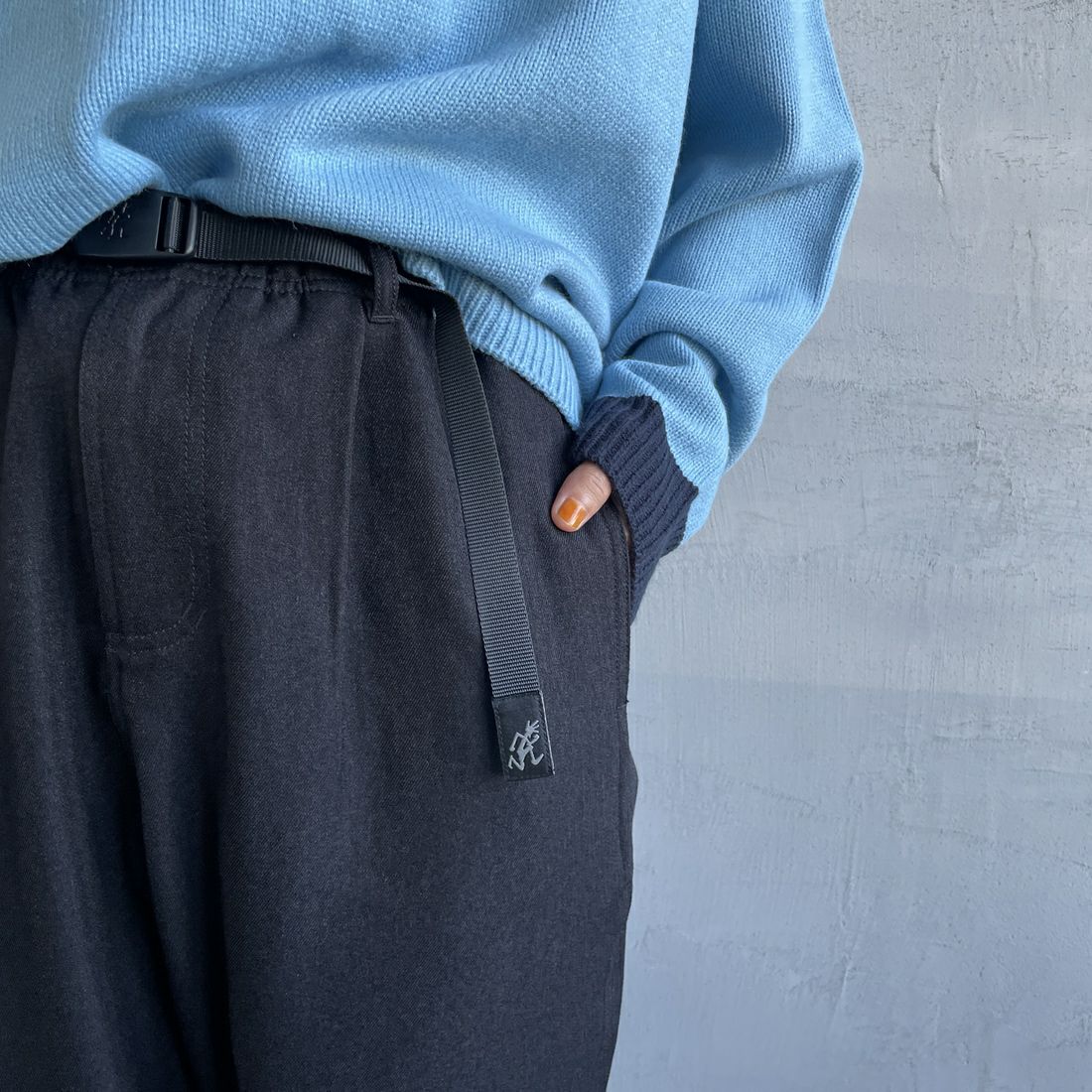 GRAMiCCi [グラミチ] 別注 ウールライク エブリデイパンツ [GUP4-F1024-JF] BLACK