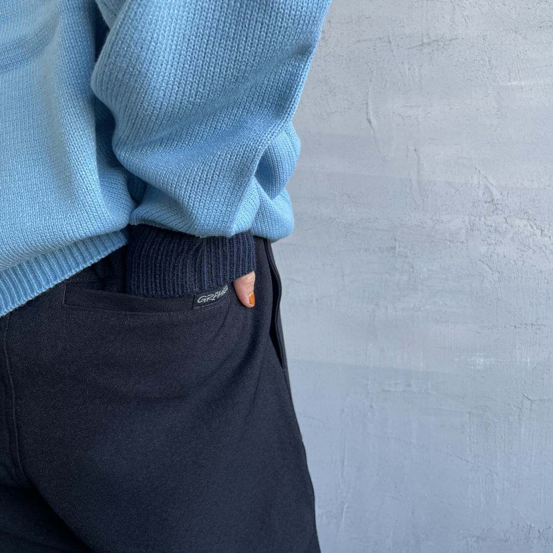 GRAMiCCi [グラミチ] 別注 ウールライク エブリデイパンツ [GUP4-F1024-JF] BLACK